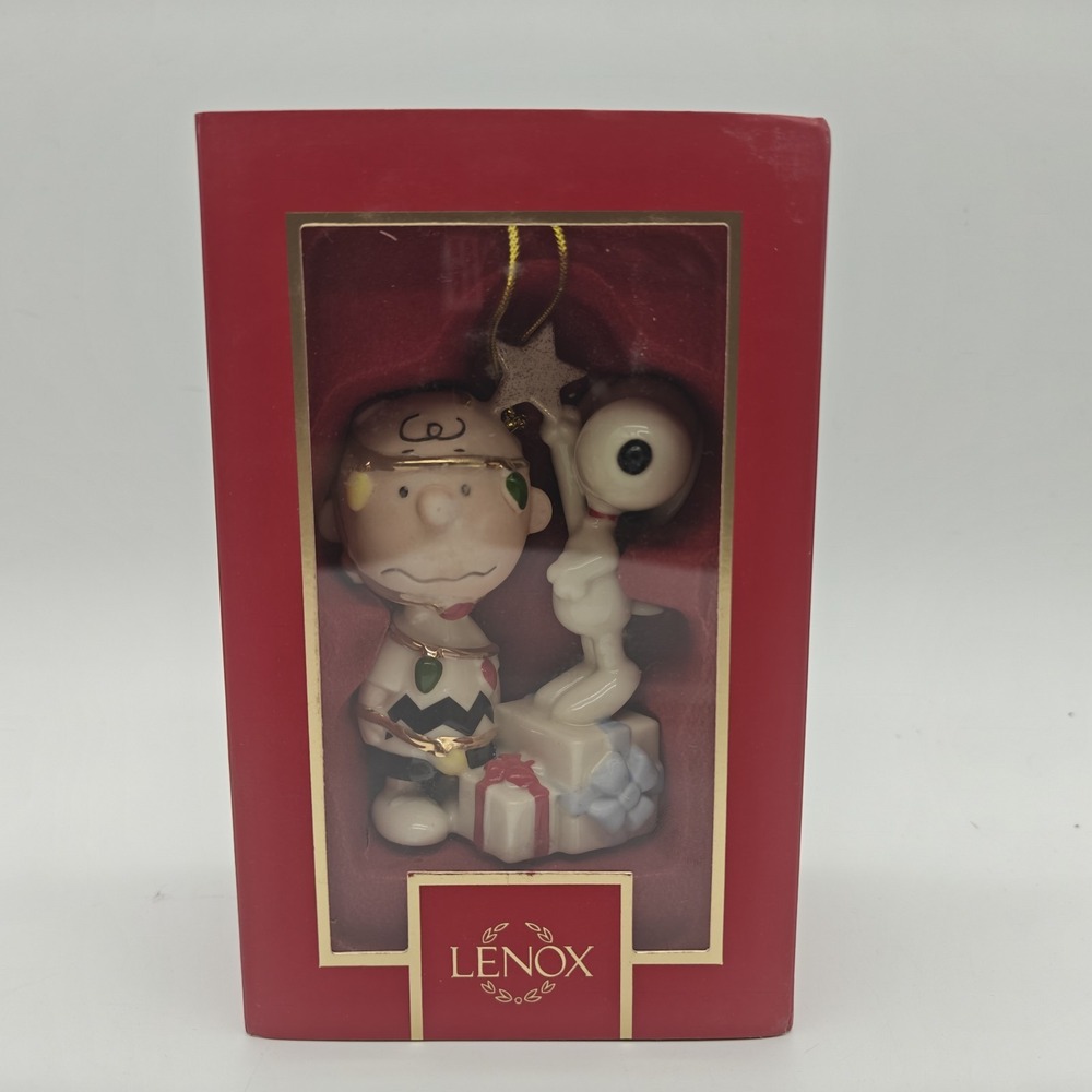 Lenox Peanuts You're a Christmas Tree Charlie Brown Snoopy Ornament 4 in 897221